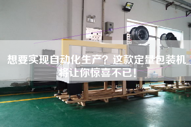 想要實現自動化生產？這款定量包裝機將讓你驚喜不已！