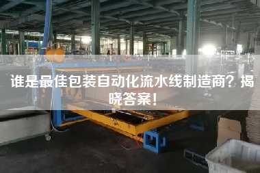 誰是最佳包裝自動化流水線制造商？揭曉答案！