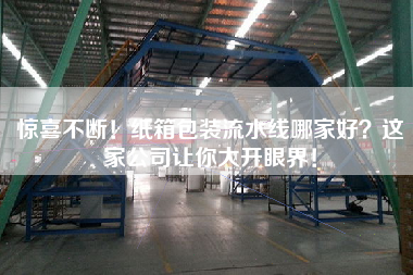 驚喜不斷！紙箱包裝流水線哪家好這家公司讓你大開眼界！