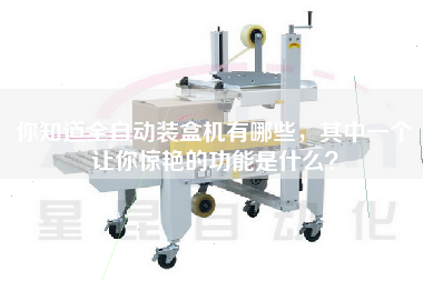 你知道全自動裝盒機有哪些，其中一個讓你驚艷的功能是什么