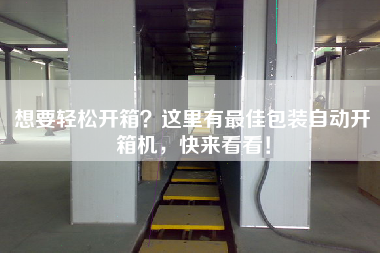 想要輕松開箱？這里有最佳包裝自動開箱機，快來看看！