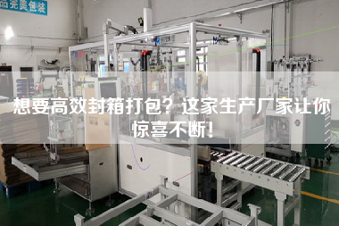 想要高效封箱打包這家生產廠家讓你驚喜不斷！