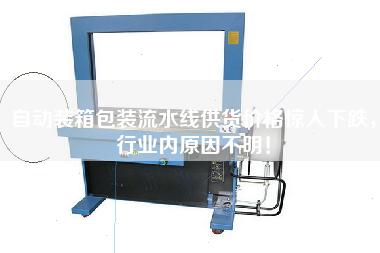 自動裝箱包裝流水線供貨價格驚人下跌，行業內原因不明！