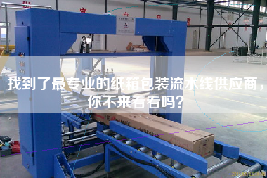 找到了最專業的紙箱包裝流水線供應商，你不來看看嗎？