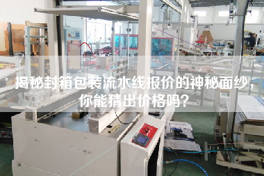 揭秘封箱包裝流水線報價的神秘面紗，你能猜出價格嗎？