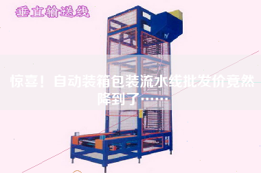 驚喜！自動裝箱包裝流水線批發價竟然降到了……