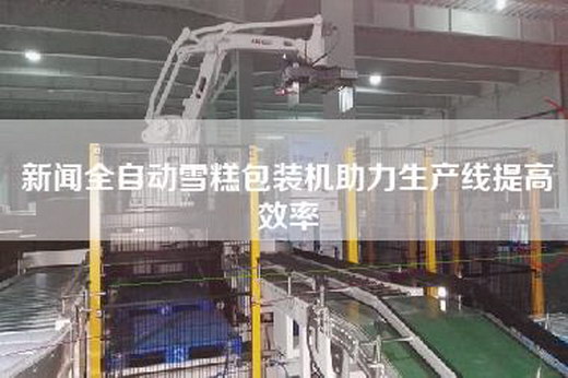 新聞全自動雪糕包裝機助力生產線提高效率 新聞全自動雪糕包裝機助力生產線提高效率