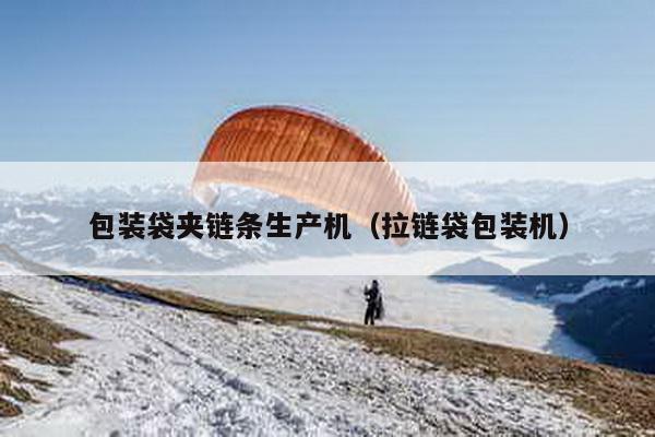 包裝袋夾鏈條生產機(拉鏈袋包裝機)