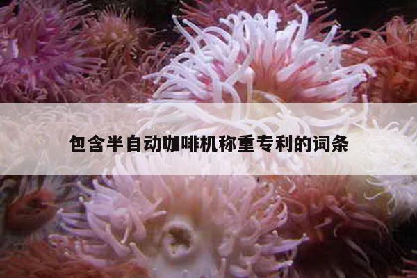 包含半自動(dòng)咖啡機(jī)稱重專利的詞條