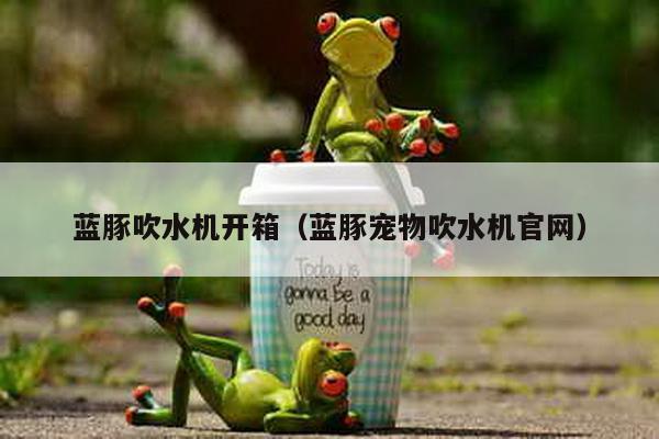 藍豚吹水機開箱(藍豚寵物吹水機官網)